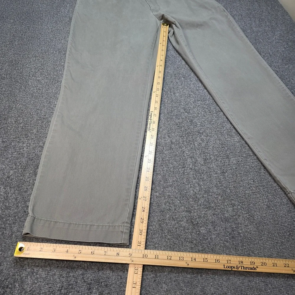 Polo Ralph Lauren Classic Chino Pants Mens 36x32 Grey Cotton Straight‎ Leg Twill